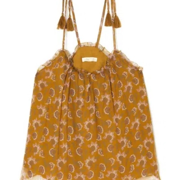 Louise Misha Tops - Louise Misha Women Top Legra Cinnamon Flowers